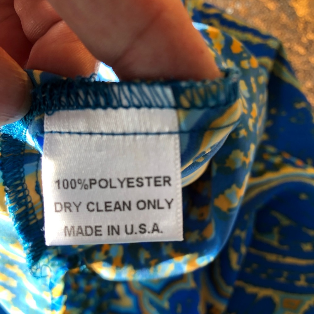 GLAM Blue Multicolor Paisley Top - Picture 8 of 8